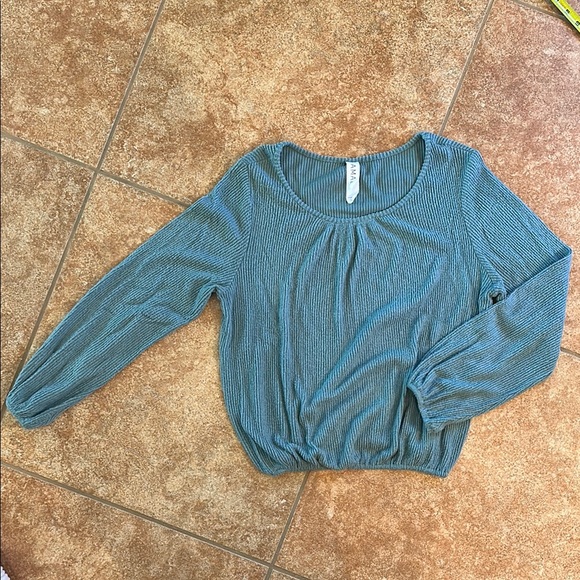 Blue Long Sleeve Anthropologie Top - Picture 1 of 6